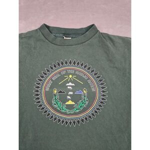 Vintage Prairie Mountain T-Shirt Mens L Fit M Great Seal of the Navajo Nation